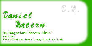 daniel matern business card