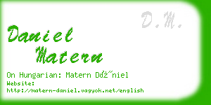 daniel matern business card